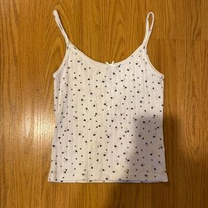 Brandy Melville floral skylar bow tank top